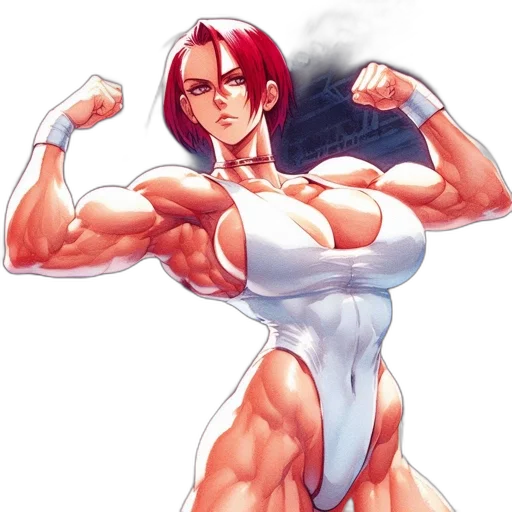 weapon, concept art, anime, pixel art, comic book art, animated, woman, wrestling transparent PNG cut-out
