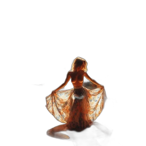 dress, hair, creature, jewelry, concept art, photorealistic, 3d render, watercolor transparent PNG cut-out