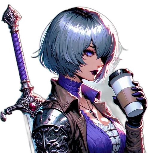 staff, weapon, sword, robot, concept art, fantasy art, pixel art, cyberpunk transparent PNG cut-out