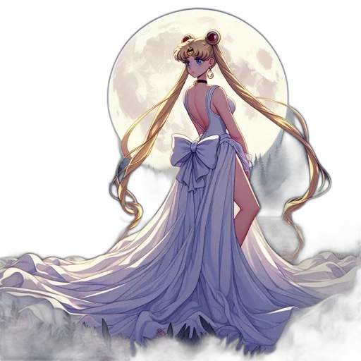 dress, staff, fantasy art, concept art, anime, pixel art, outer space, pastel transparent PNG cut-out