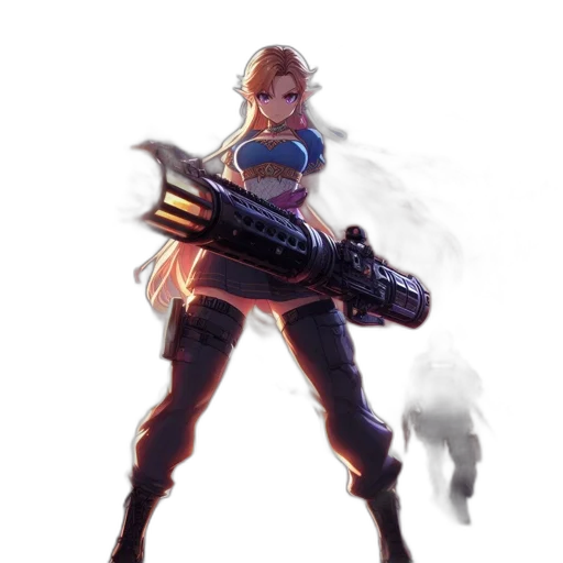 weapon, staff, concept art, fantasy art, cyberpunk, pixel art, dark, animated transparent PNG cut-out