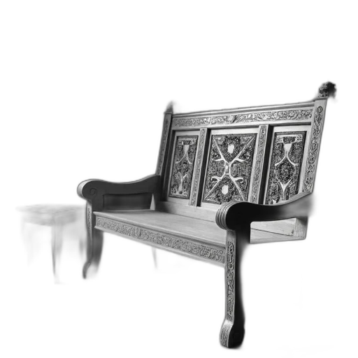 furniture, crown, jewelry, staff, 3d render, photorealistic, concept art, black transparent PNG cut-out
