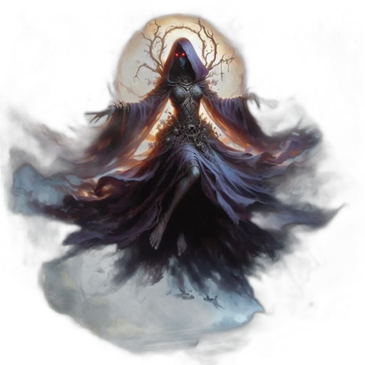 dress, crown, mask, concept art, fantasy art, watercolor, pixel art, dark transparent PNG cut-out