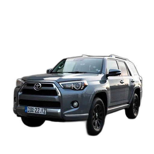 car, photorealistic, 3d render, gray, suv, parked, cobblestone, surface transparent PNG cut-out