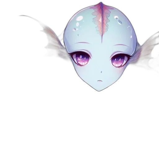 mask, creature, face, dragon, concept art, fantasy art, vaporwave, anime transparent PNG cut-out