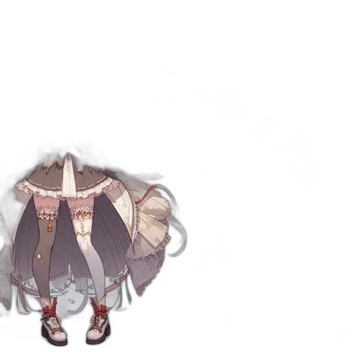 staff, dress, umbrella, mask, pixel art, concept art, anime, fantasy art transparent PNG cut-out