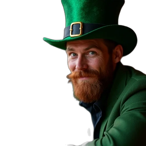 hat, staff, face, photorealistic, concept art, green, man, holding transparent PNG cut-out