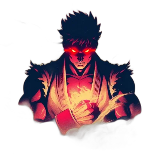 staff, mask, dragon, pixel art, concept art, anime, comic book art, fire transparent PNG cut-out