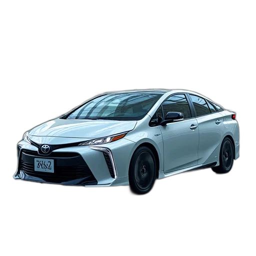 car, 3d render, photorealistic, toyota transparent PNG cut-out