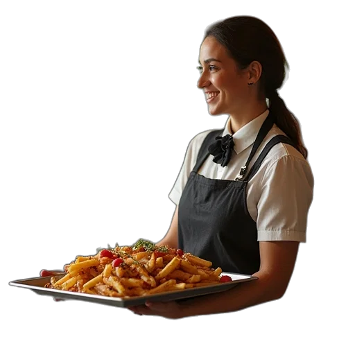 food, staff, photorealistic, cover transparent PNG cut-out