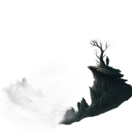 dragon, tree, creature, crown, concept art, fantasy art, 3d render, photorealistic transparent PNG cut-out