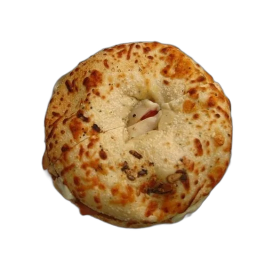 food, jacket, crown, face, 3d render, photorealistic, round, bagel transparent PNG cut-out