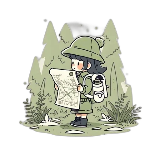 jacket, weapon, hat, robot, concept art, watercolor, pixel art, cartoon transparent PNG cut-out
