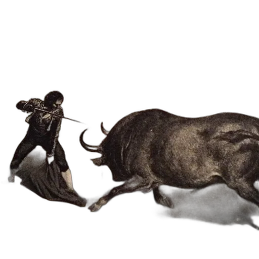 animal, weapon, concept art, photorealistic, 3d render, black, white, illustration transparent PNG cut-out