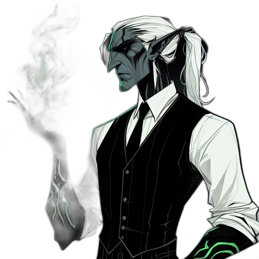 staff, dragon, concept art, fantasy art, pixel art, comic book art, green, dark transparent PNG cut-out