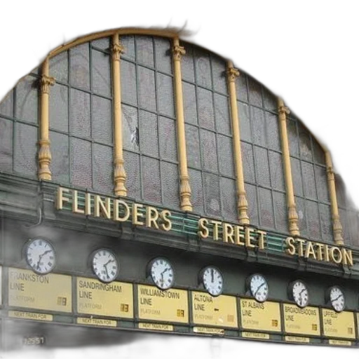 building, 3d render, concept art, photorealistic, city street, fog, flinders, street transparent PNG cut-out