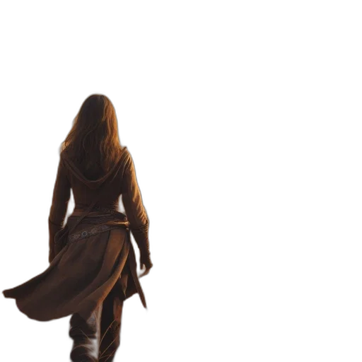 dress, sword, jacket, staff, concept art, 3d render, fantasy art, photorealistic transparent PNG cut-out