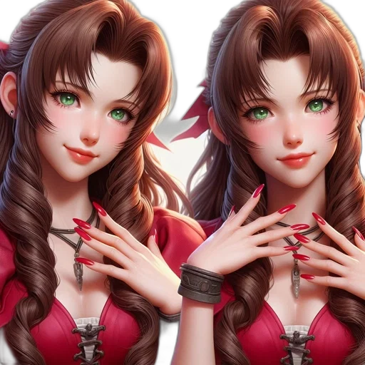 fantasy art, anime, concept art, photorealistic, red, detailed, digital, rendering transparent PNG cut-out