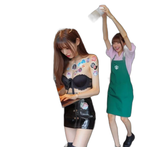 dress, staff, photorealistic, oil painting, concept art, 3d render, amusing, scene transparent PNG cut-out