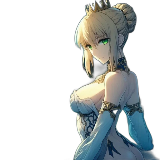 crown, dress, dragon, robot, concept art, anime, fantasy art, pixel art transparent PNG cut-out