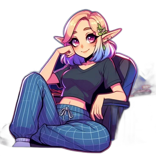 staff, pixel art, anime, fantasy art, vaporwave, pastel, neon, green transparent PNG cut-out