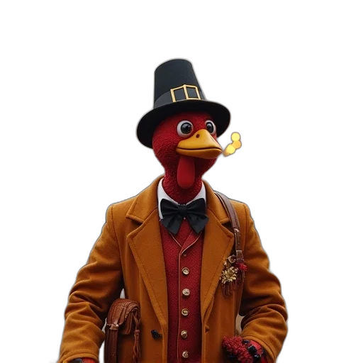 jacket, staff, animal, mask transparent PNG cut-out