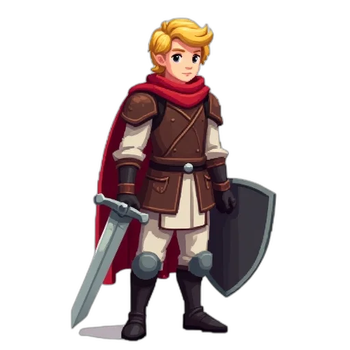 sword, staff, weapon, pixel art, concept art, fantasy art, 3d render, red transparent PNG cut-out
