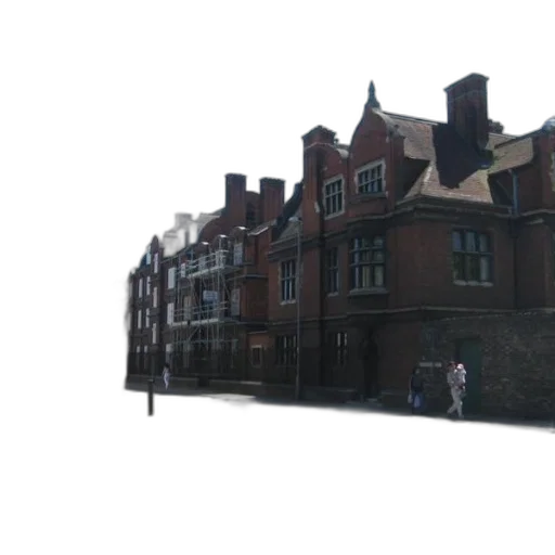 building, crown, staff, 3d render, photorealistic, concept art, city street, street transparent PNG cut-out