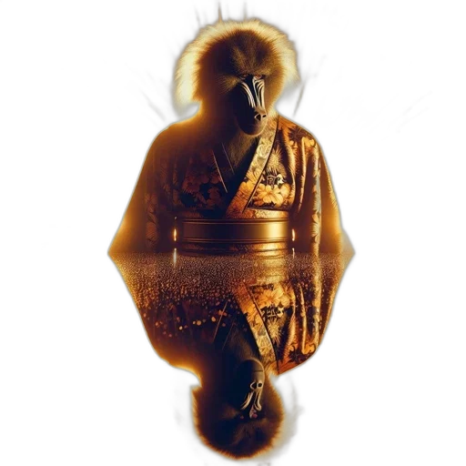 crown, mask, jewelry, bottle, 3d render, concept art, photorealistic, primate transparent PNG cut-out