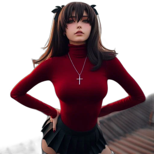 dress, robot, jacket, face, anime, 3d render, fantasy art, photorealistic transparent PNG cut-out