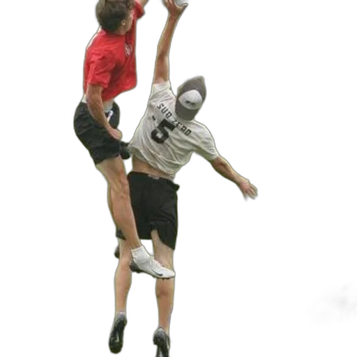 mask, concept art, two, men, playing, frisbee, field, bags transparent PNG cut-out