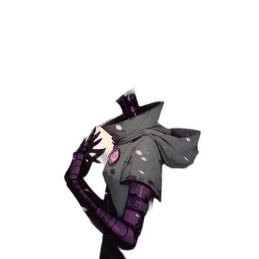 mask, staff, hat, creature, concept art, pixel art, cartoon, fantasy art transparent PNG cut-out