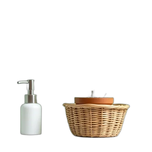 furniture, bottle, food, jewelry, 3d render, photorealistic, forest, earth tones transparent PNG cut-out