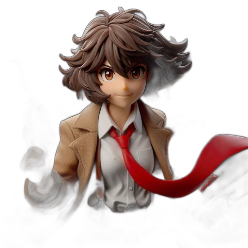 hair, creature, staff, 3d render, concept art, photorealistic, anime, animated transparent PNG cut-out