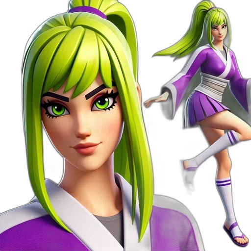 staff, 3d render, concept art, anime, fantasy art, green, neon, animated transparent PNG cut-out