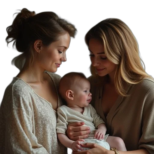 earth tones, jude, parker, his, mother, sister, daughter transparent PNG cut-out