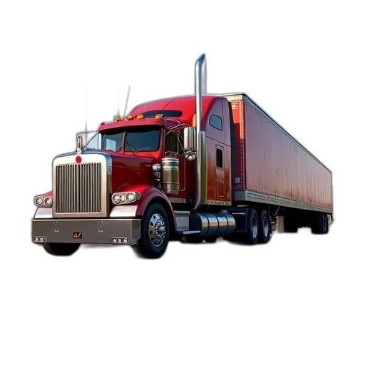 photorealistic, 3d render, concept art, truck transparent PNG cut-out