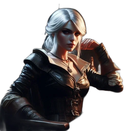 staff, jacket, face, concept art, fantasy art, comic book art, pixel art, dark transparent PNG cut-out