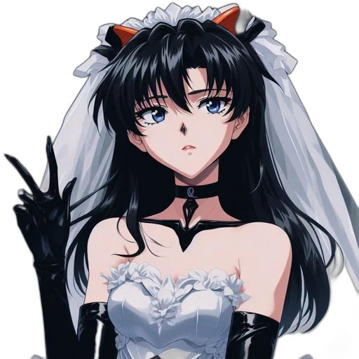 dress, anime, pixel art, cartoon, concept art, monochrome, dark, illustrated transparent PNG cut-out