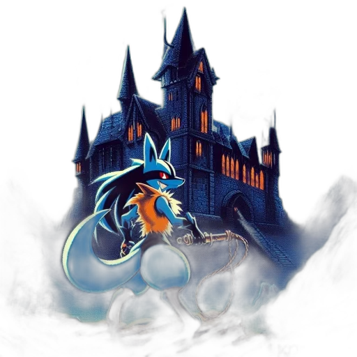 dragon, fantasy art, concept art, pixel art, watercolor, fog, underwater, blue transparent PNG cut-out