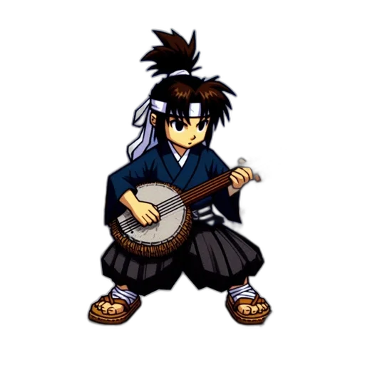staff, weapon, jacket, pixel art, cartoon, concept art, anime, young transparent PNG cut-out