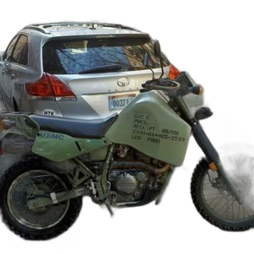 car, weapon, photorealistic, concept art, 3d render, green, military-style, motorcycle transparent PNG cut-out