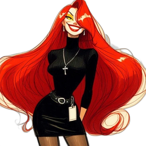 staff, cartoon, comic book art, concept art, fantasy art, character, vibrant, red transparent PNG cut-out