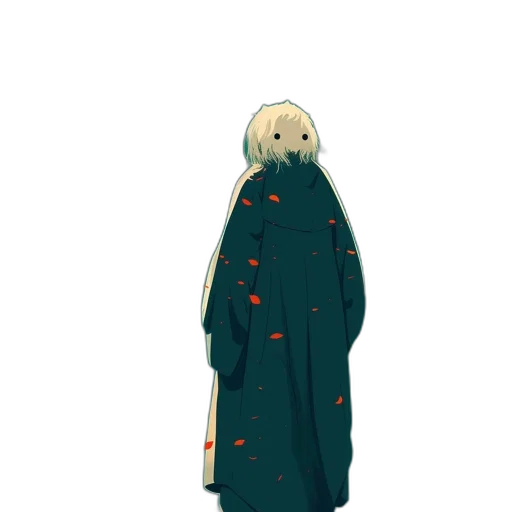 dress, mask, creature, jacket, concept art, pixel art, anime, watercolor transparent PNG cut-out