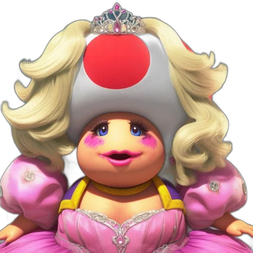 crown, dress, hat, face, 3d render, concept art, photorealistic, princess transparent PNG cut-out
