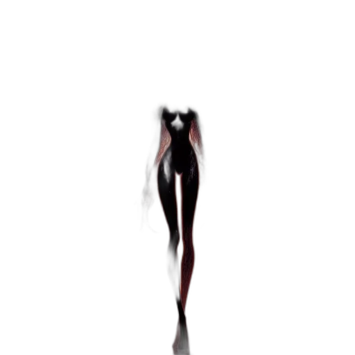 creature, dress, animal, hair, concept art, 3d render, pixel art, comic book art transparent PNG cut-out