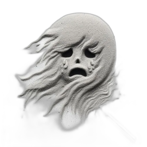 mask, hair, creature, face, 3d render, concept art, photorealistic, fantasy art transparent PNG cut-out