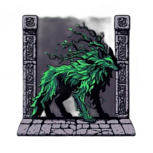 dragon, creature, staff, fantasy art, pixel art, concept art, 3d render, green transparent PNG cut-out
