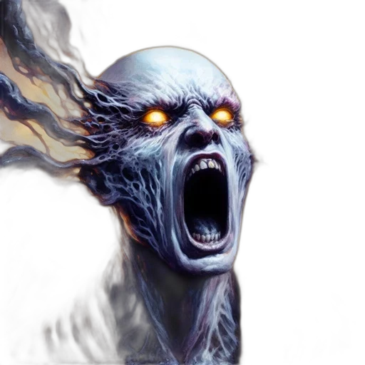 face, creature, mask, staff, concept art, fantasy art, photorealistic, comic book art transparent PNG cut-out