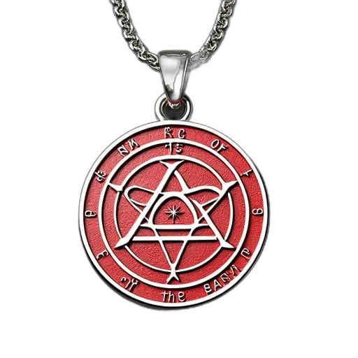 jewelry, silver, pendant, red, white, design, featuring, words transparent PNG cut-out